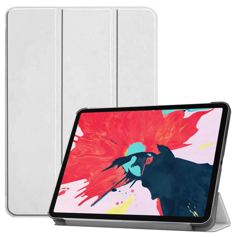 Apple iPad Air 11 2024  Smart Cover Standlı 1-1 Kılıf Beyaz