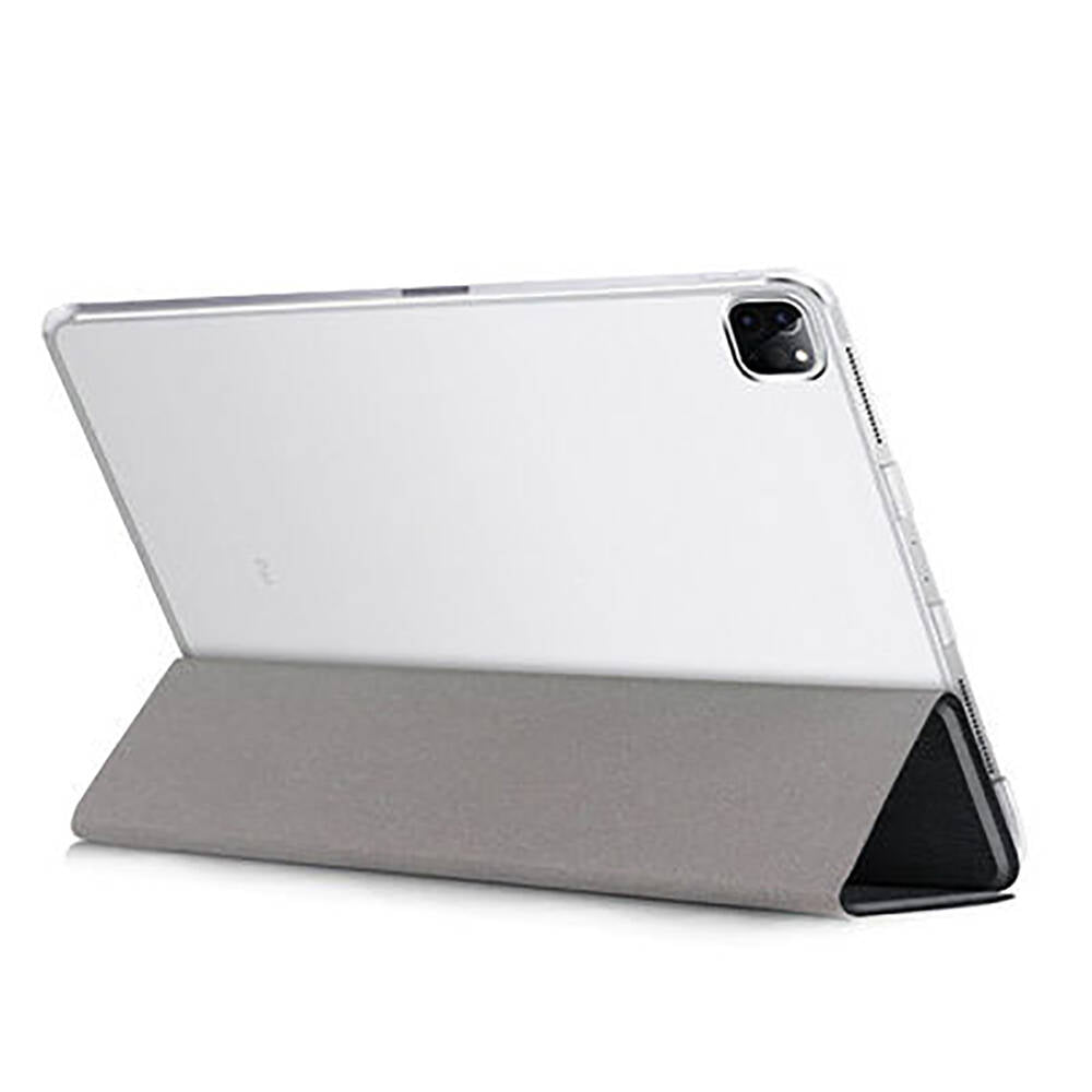 Apple iPad Air 11 2024 Smart Cover Standlı 1-1 Kılıf Mavi