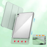 Apple iPad Air 11 2025 M3 Kılıf Magnetik Ayrılabilen Airbagli Zore Sliding Tablet Kılıfı Mor