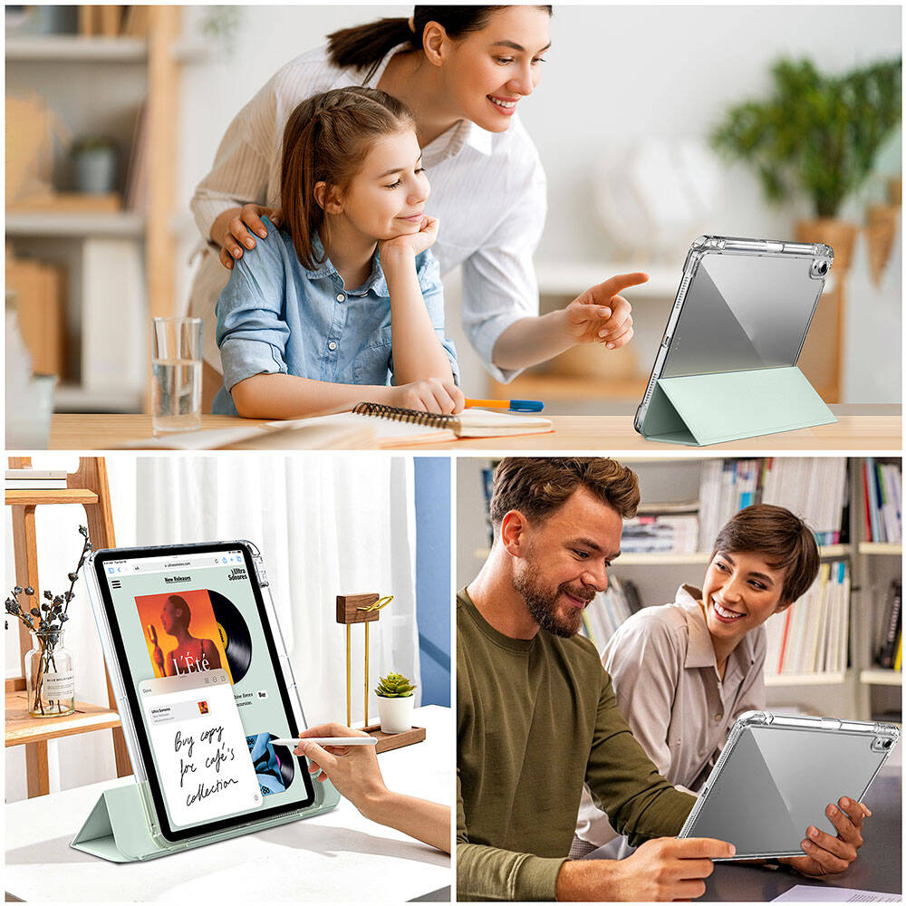 Apple iPad Air 11 2025 M3 Kılıf Magnetik Ayrılabilen Airbagli Zore Sliding Tablet Kılıfı Mor