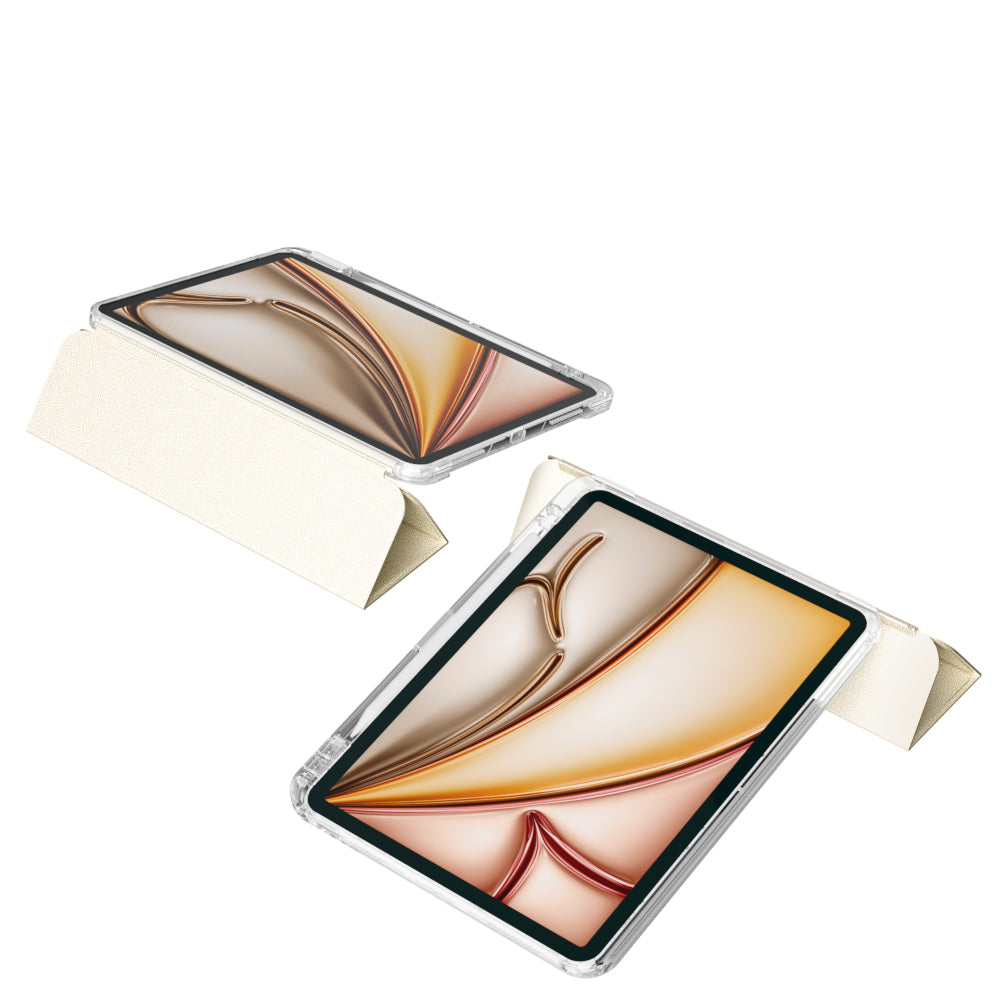 Apple iPad Air 11 2025 M3 Kılıf Magnetik Ayrılabilen Airbagli Zore Sliding Tablet Kılıfı Mor