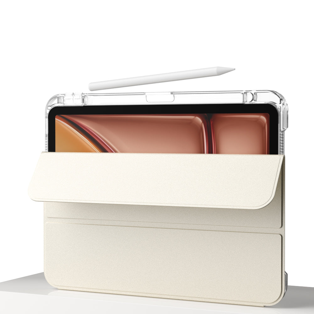 Apple iPad Air 11 2025 M3 Kılıf Magnetik Ayrılabilen Airbagli Zore Sliding Tablet Kılıfı Mor