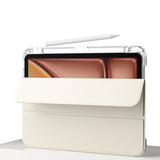Apple iPad Air 11 2025 M3 Kılıf Magnetik Ayrılabilen Airbagli Zore Sliding Tablet Kılıfı Mor