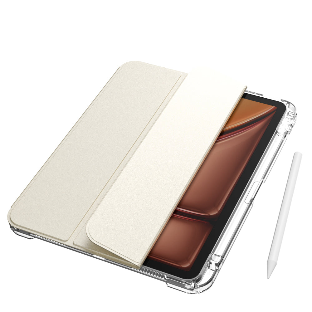 Apple iPad Air 11 2025 M3 Kılıf Magnetik Ayrılabilen Airbagli Zore Sliding Tablet Kılıfı Mor