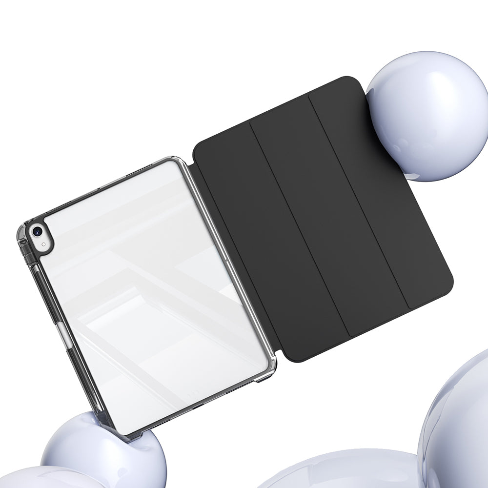 Apple iPad Air 11 2025 M3 Kılıf Magnetik Ayrılabilen Airbagli Zore Sliding Tablet Kılıfı Mor