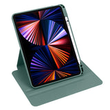 Apple iPad Air 11 2025 M3 Kılıf Termik Kalem Bölmeli Dönebilen Standlı Kılıf Lavendery Gray
