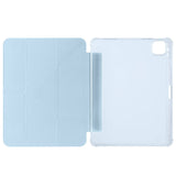 Apple iPad Air 11 2025 M3 Kılıf Zore Tri Folding Kalem Bölmeli Standlı Kılıf Mavi