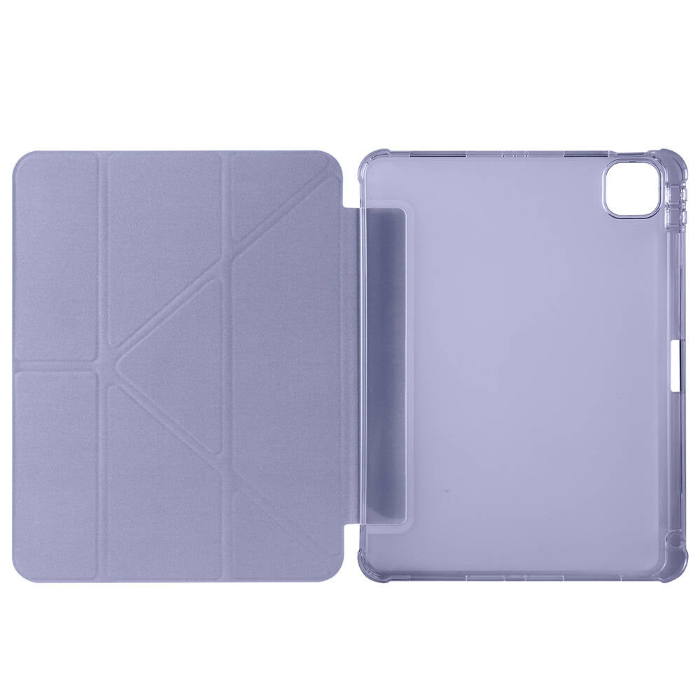 Apple iPad Air 11 2025 M3 Kılıf Zore Tri Folding Kalem Bölmeli Standlı Kılıf Mavi