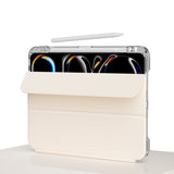 Apple iPad Air 13 2024 Kılıf Magnetik Ayrılabilen Airbagli Sliding Tablet Kılıfı Lacivert