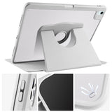 Apple iPad Air 13 2024 Kılıf Termik Kalem Bölmeli Dönebilen Standlı Kılıf Mavi