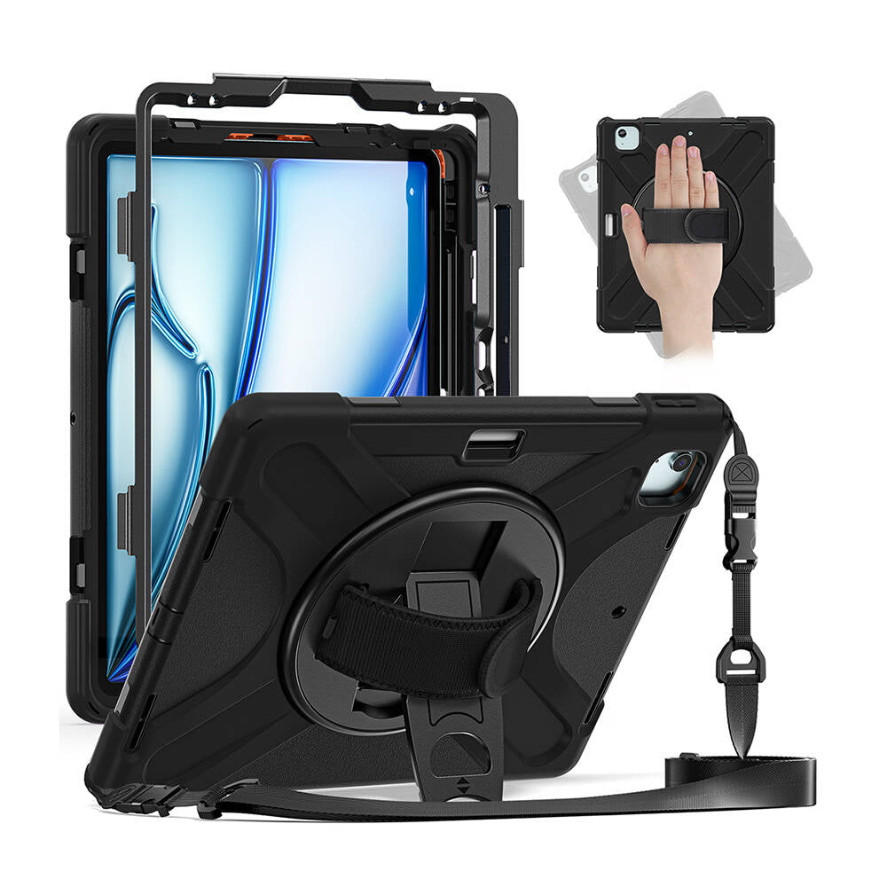 Apple iPad Air 13 2024 Zore Defender Tablet Silikon Siyah