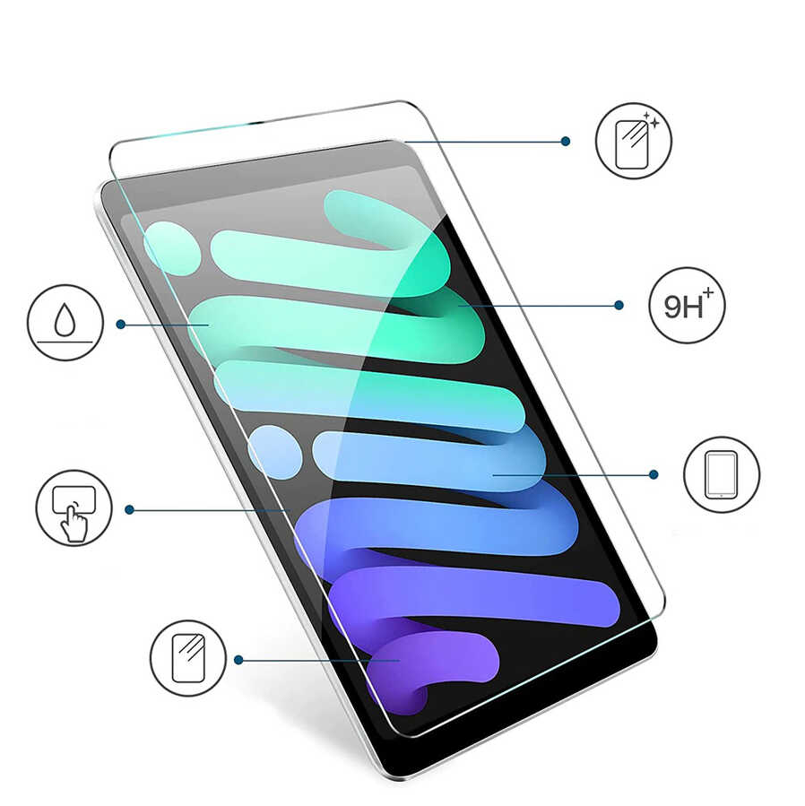 Apple iPad Air 13 2024 Zore Tablet Temperli Cam Ekran Koruyucu Şeffaf