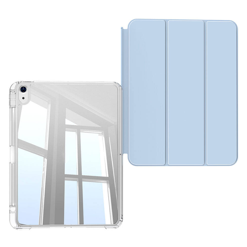 Apple iPad Air 13 2025 M3 Kılıf Magnetik Ayrılabilen Airbagli Zore Sliding Tablet Kılıfı Lavender