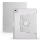 Apple iPad Air 13 2025 M3 Kılıf Zore Termik Kalem Bölmeli Dönebilen Standlı Kılıf Gri