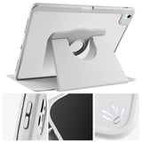 Apple iPad Air 13 2025 M3 Kılıf Zore Termik Kalem Bölmeli Dönebilen Standlı Kılıf Gri
