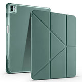 Apple iPad Air 13 2025 M3 Kılıf Zore Tri Folding Kalem Bölmeli Standlı Kılıf Mürdüm