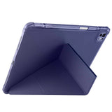 Apple iPad Air 13 2025 M3 Kılıf Zore Tri Folding Kalem Bölmeli Standlı Kılıf Mürdüm