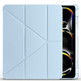Apple iPad Air 13 2025 M3 Kılıf Zore Tri Folding Kalem Bölmeli Standlı Kılıf Mürdüm