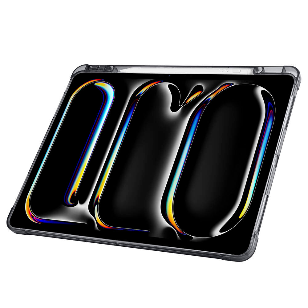 Apple iPad Air 13 2025 M3 Kılıf Zore Tri Folding Kalem Bölmeli Standlı Kılıf Mor