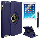 Apple iPad Mini 2 3 Dönebilen Standlı Kılıf Lacivert