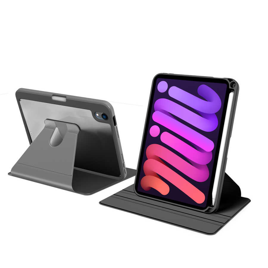 Apple iPad Mini 2021 (6.Nesil) Kılıf Nayn Dönebilen Standlı Kılıf Koyu Yeşil