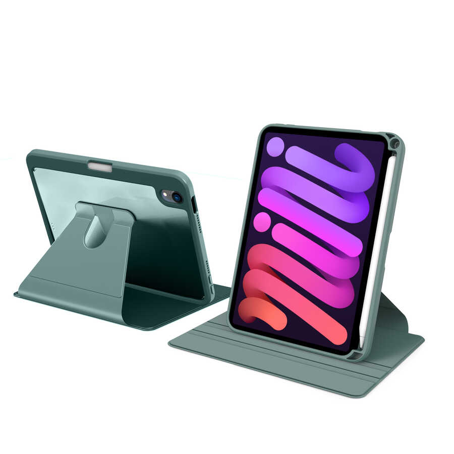 Apple iPad Mini 2021 (6.Nesil) Kılıf Nayn Dönebilen Standlı Kılıf Pembe