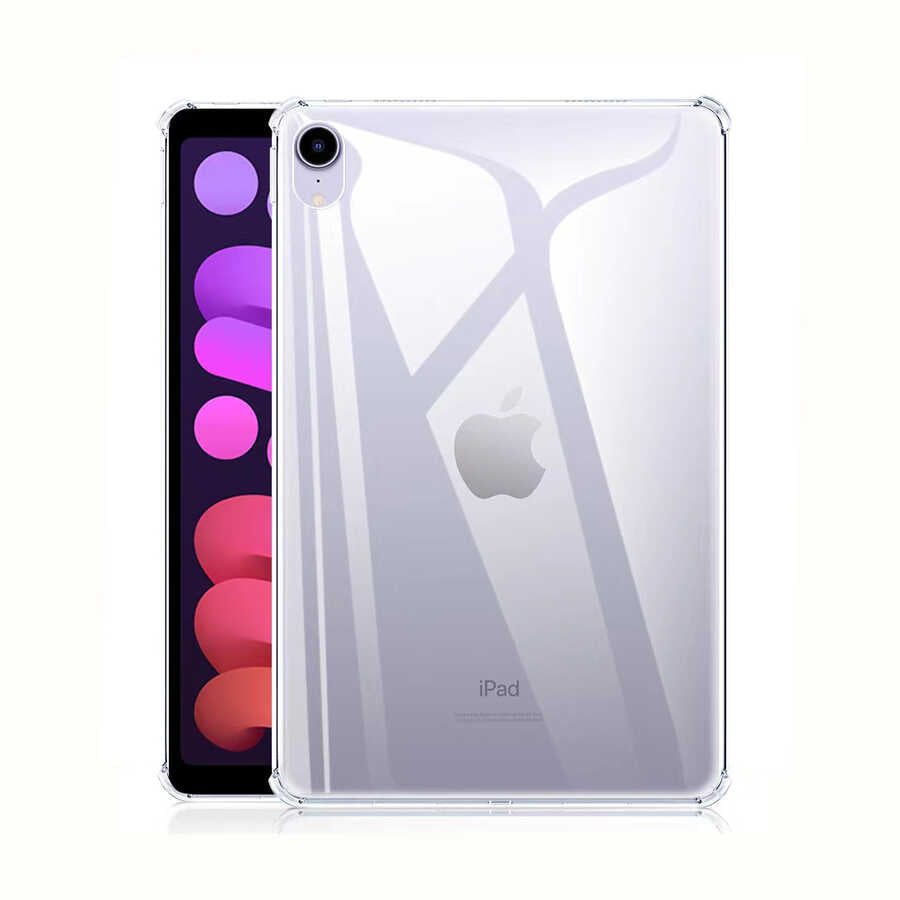 Apple iPad Mini 2021 (6.Nesil) Kılıf Tablet Nitro Anti Shock Silikon Kapak Renksiz