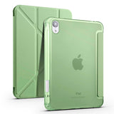 Apple iPad Mini 2021 (6.Nesil) Kılıf Tri Folding Kalem Bölmeli Standlı Kılıf Lacivert