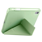 Apple iPad Mini 2021 (6.Nesil) Kılıf Tri Folding Kalem Bölmeli Standlı Kılıf Lacivert