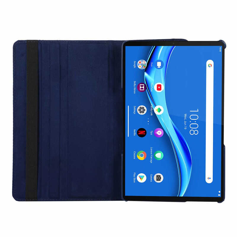 Lenovo P11 Pro Zore Dönebilen Standlı Kılıf Lacivert