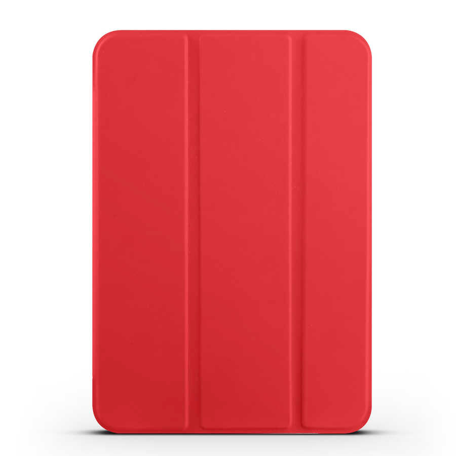 Apple iPad Mini 2021 (6.Nesil) Smart Cover Standlı 1-1 Kılıf Kırmızı