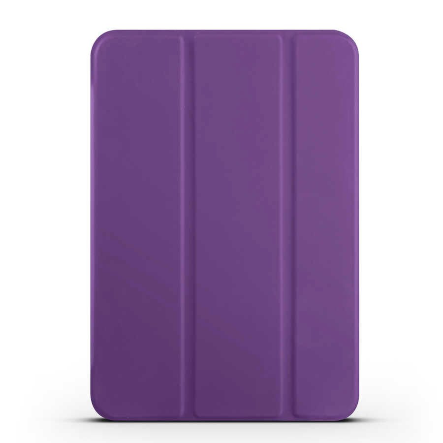 Apple iPad Mini 2021 (6.Nesil) Smart Cover Standlı 1-1 Kılıf Mor