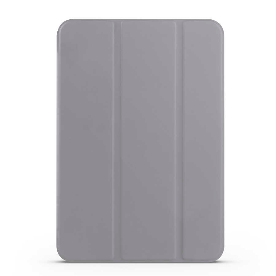 Apple iPad Mini 2021 (6.Nesil) Smart Cover Standlı 1-1 Kılıf Gri