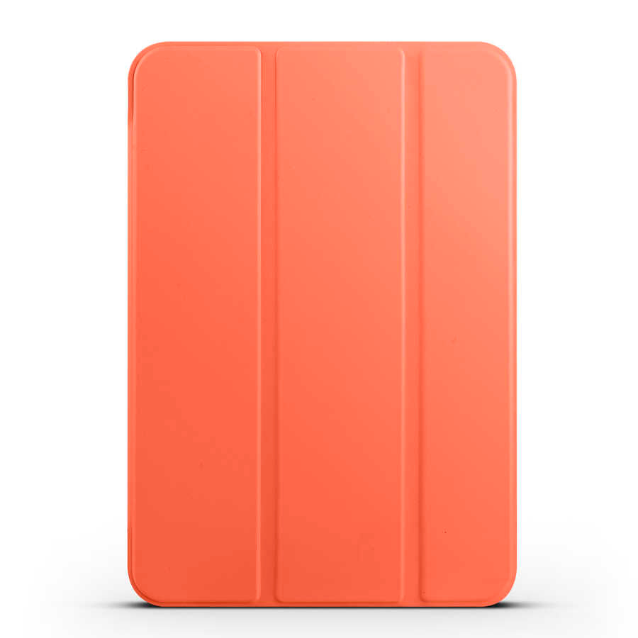 Apple iPad Mini 2021 (6.Nesil) Smart Cover Standlı 1-1 Kılıf Turuncu