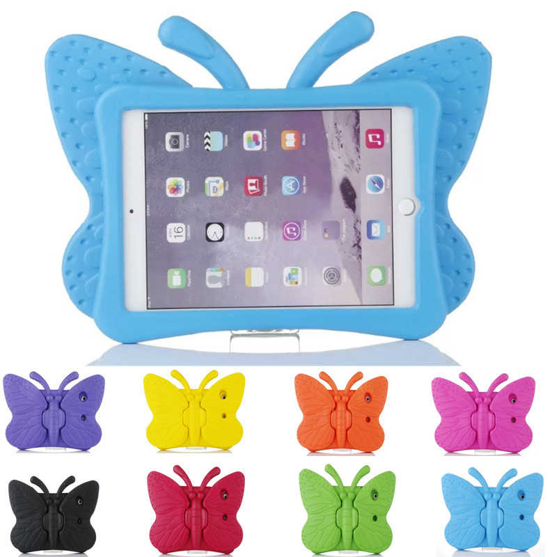 Apple iPad Mini 5 Butterfly Standlı Tablet Kılıf Turuncu