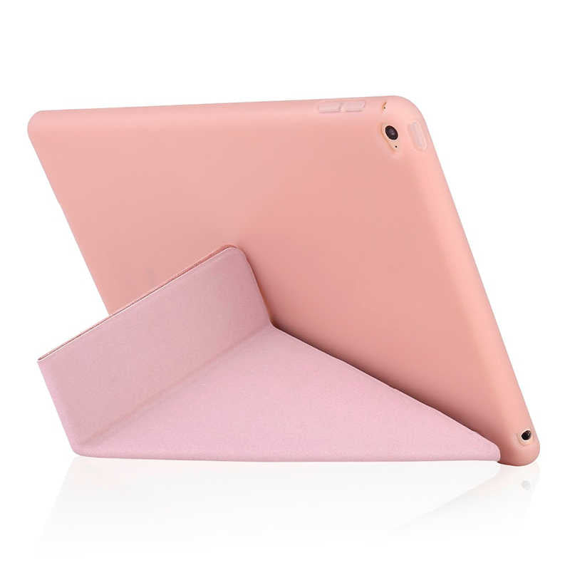 Apple iPad 10.2 (8.Nesil) Kılıf Tri Folding Standlı Kılıf Gri