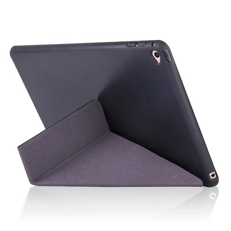 Apple iPad 10.2 (8.Nesil) Kılıf Tri Folding Standlı Kılıf Gri