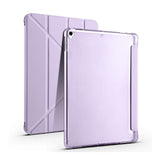 Apple iPad Pro 10.5 (7.Nesil) Kılıf Tri Folding Kalem Bölmeli Standlı Kılıf Lila