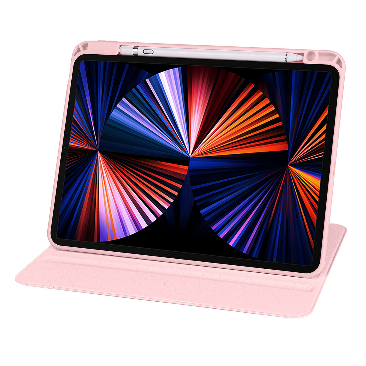 Apple iPad Pro 11 2018 Kılıf  Termik Kalem Bölmeli Dönebilen Standlı Kılıf Lila
