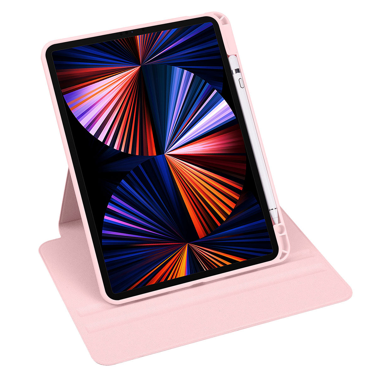 Apple iPad Pro 11 2018 Kılıf Termik Kalem Bölmeli Dönebilen Standlı Kılıf Açık Yeşil