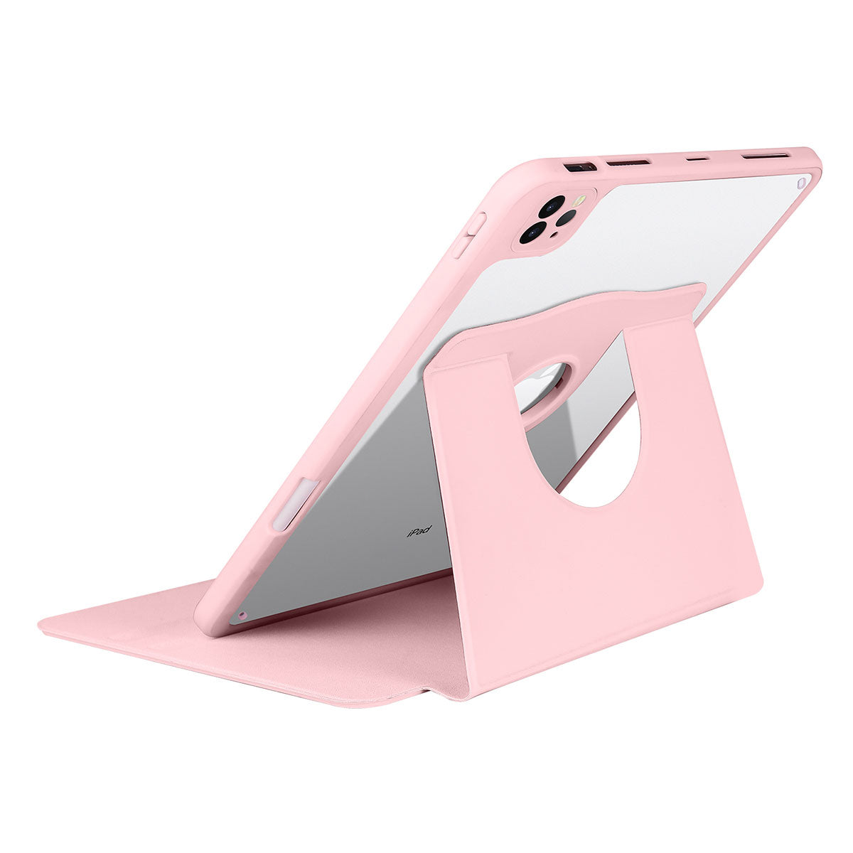 Apple iPad Pro 11 2018 Kılıf Termik Kalem Bölmeli Dönebilen Standlı Kılıf Açık Yeşil