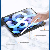Apple iPad Pro 11 2021 (3.Nesil) Kılıf  Nort Arkası Şeffaf Standlı Kılıf Pembe
