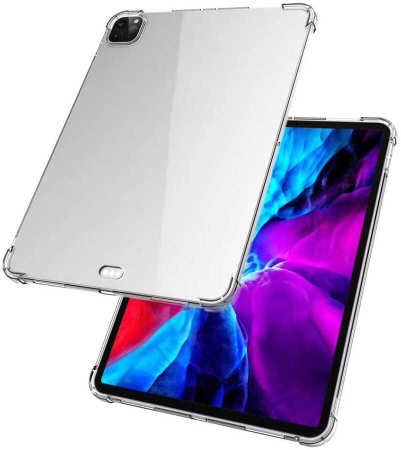 Apple iPad Pro 11 2020 (2.Nesil) Kılıf Tablet Nitro Anti Shock Silikon Kapak Renksiz