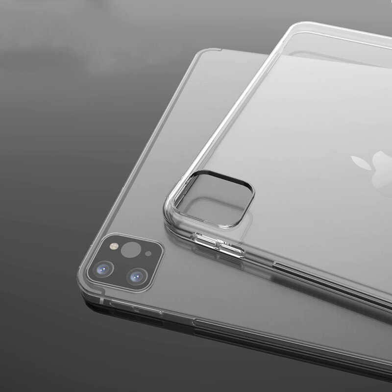 Apple iPad Pro 11 2020 (2.Nesil) Kılıf Tablet Süper Silikon Kapak Renksiz
