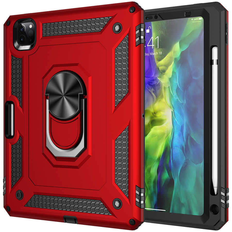 Apple iPad Pro 11 2020 (2.Nesil) Kılıf Tablet Vega Kapak Kırmızı