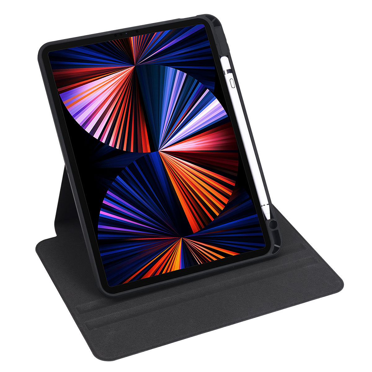 Apple iPad Pro 11 2020 (2.Nesil) Kılıf Termik Kalem Bölmeli Dönebilen Standlı Kılıf Açık Yeşil
