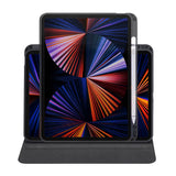 Apple iPad Pro 11 2020 (2.Nesil) Kılıf Termik Kalem Bölmeli Dönebilen Standlı Kılıf Gri