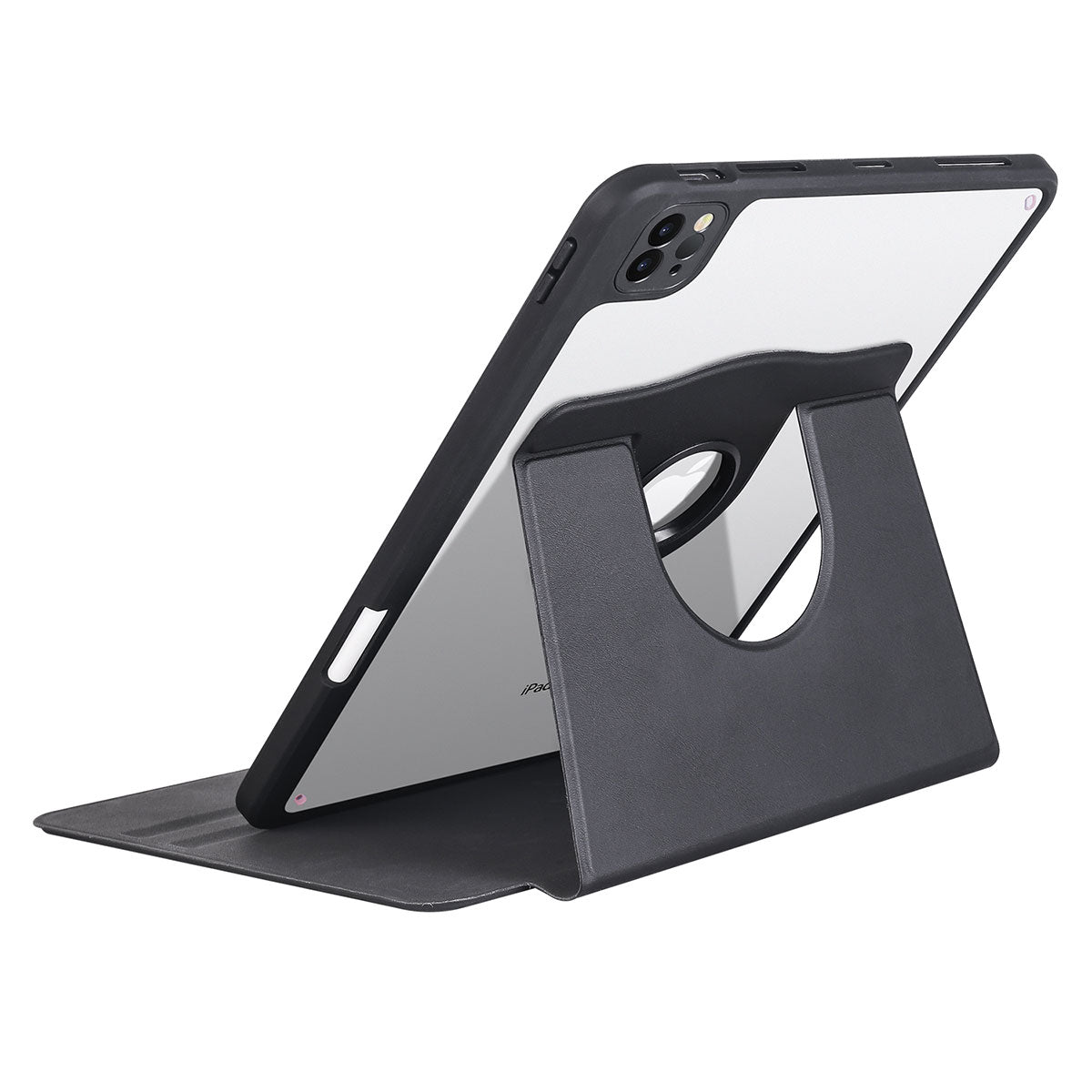 Apple iPad Pro 11 2020 (2.Nesil) Kılıf Termik Kalem Bölmeli Dönebilen Standlı Kılıf Açık Yeşil