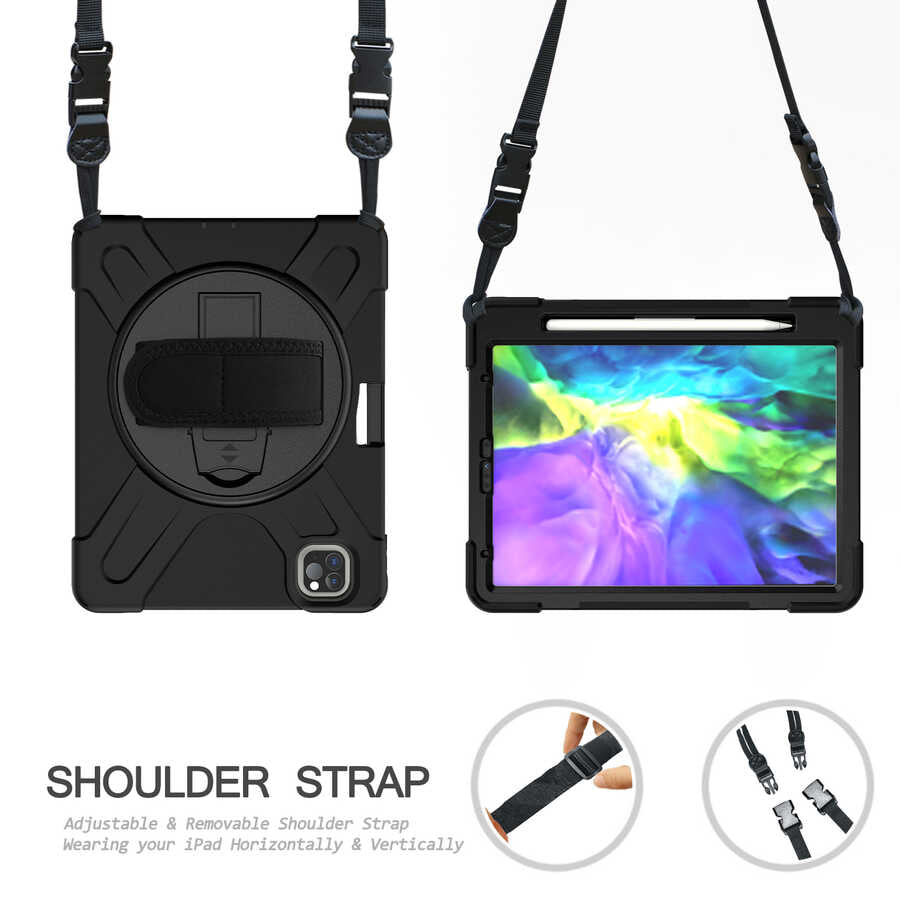 Apple iPad Pro 11 2020 (2.Nesil) Defender Tablet Silikon Siyah