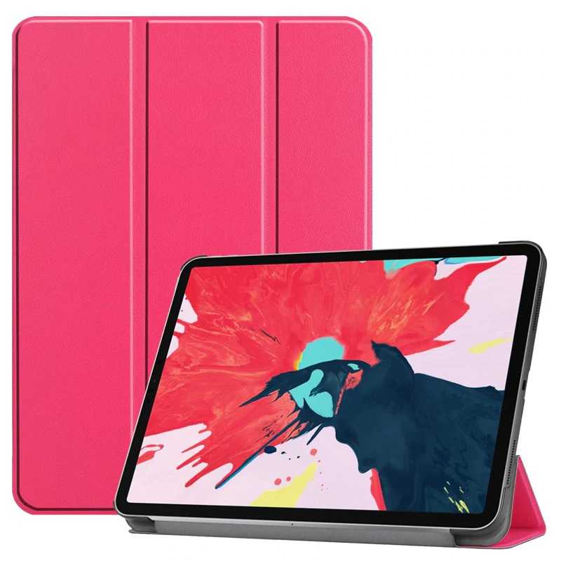 Apple iPad Pro 11 2020 (2.Nesil) Smart Cover Standlı 1-1 Kılıf Pembe